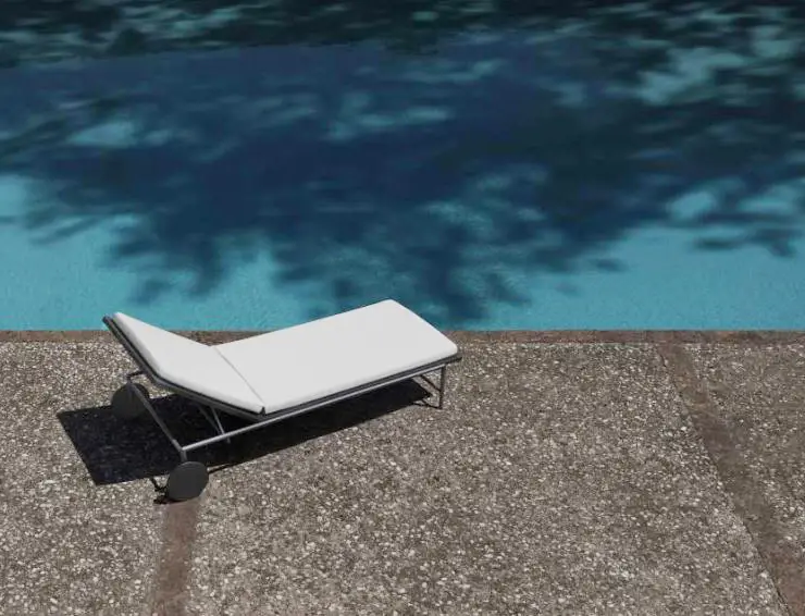 chaise longue modern pool lounger alm studio 2