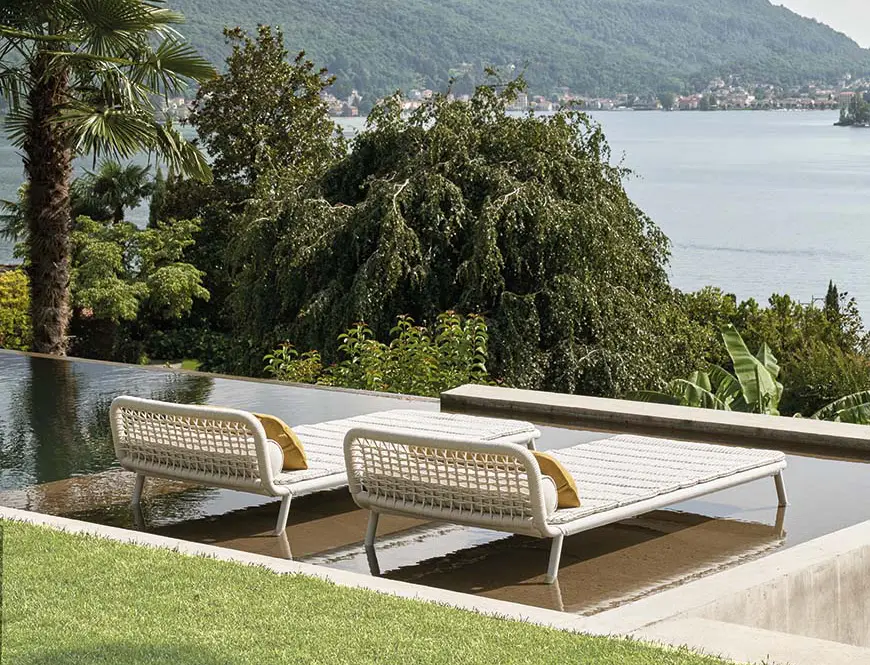 chaise longue modern pool lounger alm studio 4